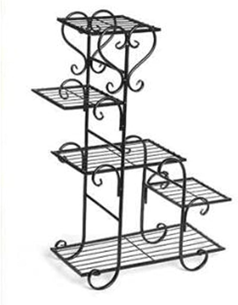 Balcony Flower Pot Shelf Multi-layer Indoor Living Room Rack Pot Rack Five-layer Plant Stand(Bronze)