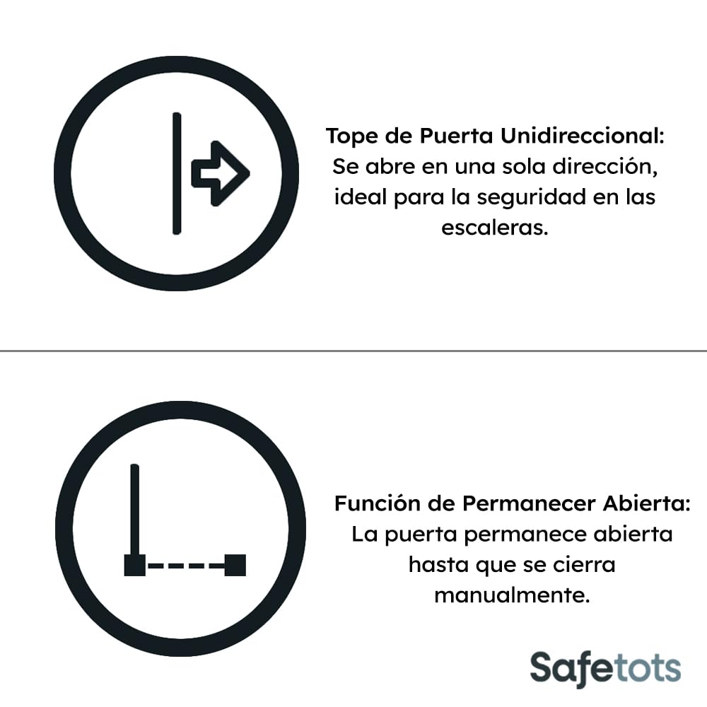 Bettacare Puerta Extra Alta para Mascotas con Trampilla Bloqueable para Gatos, 120,3cm - 127,9cm, Blanca, Altura de 104cm, Barrera de Seguridad Extra Alta para Perros con Trampilla para Gatos