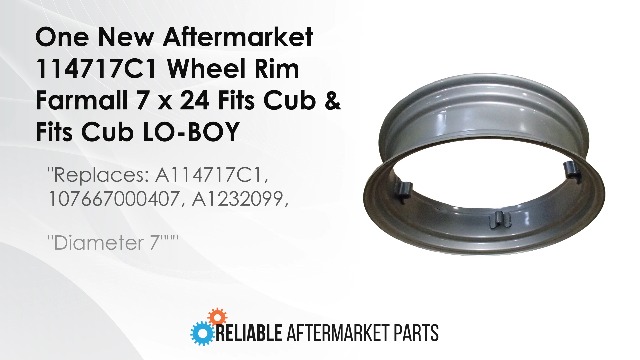 Farmall Cub Rear Wheels Rear Wheel Rim, IH Farmall CUB & CUB LO-BOY 24 ...