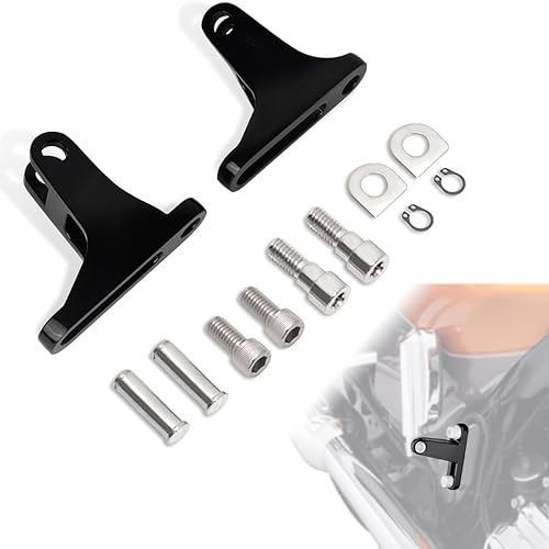 FOVPLUE Piezas de motocicleta, kit de montaje para estribo de pasajeros para modelos Harley Davidson Touring 1993-2022 Road King FLHR Road Glide