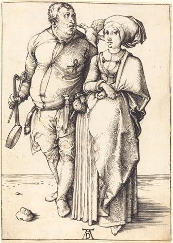 Tableaux Dürer le cuisinier et sa femme pour habiller un grand mur vide de bureau