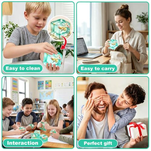 Image of Slow Rising Squishy Fidget Toys - 4 Pack Squeeze Toys for Teens &Adults