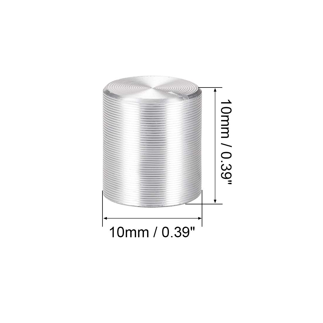 Manopole Zigrinate Uxcell 19mm Per Potenziometri - Foro 6mm, 3 Pezzi - Ricambio Per Elettronica
