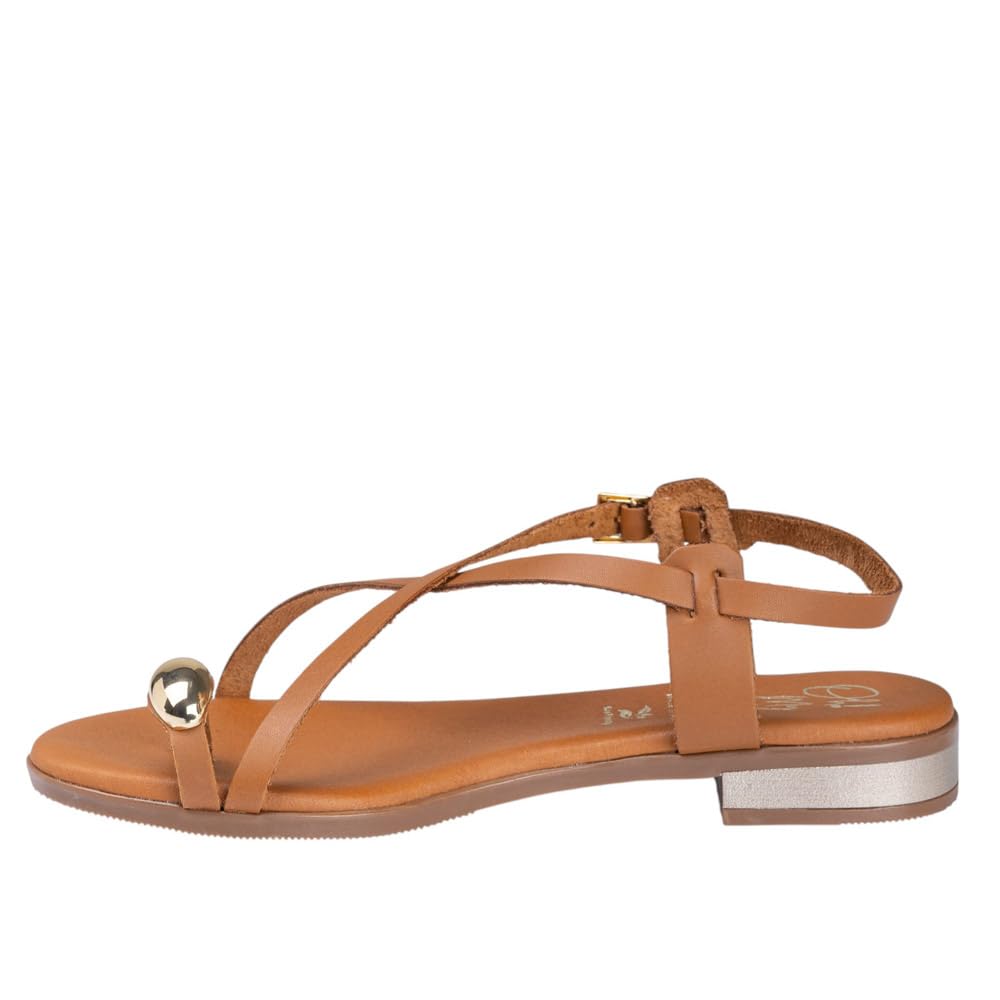 Oh!My Sandals 5863 Sandalia DE Piel Adorno Dedo Mujer