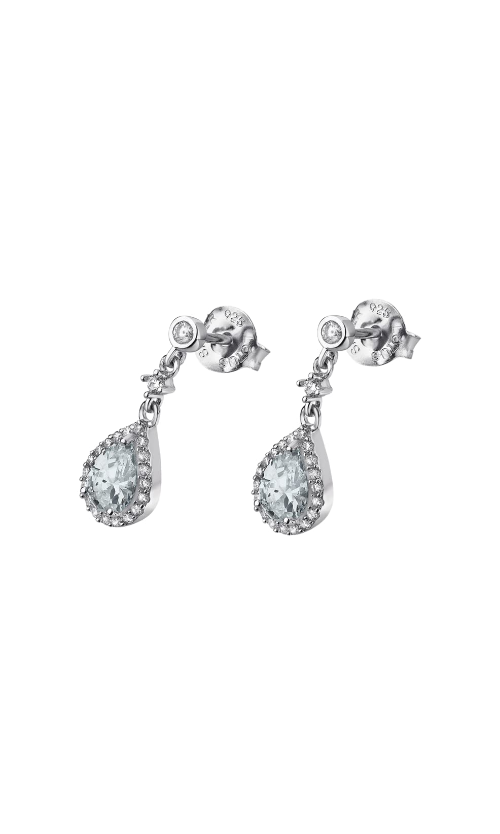 LOTUS SILVER Pendientes Mujer Plata 925 ml - Pendientes de gota