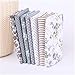 Nicole Knupfer 7pcs Textile Tissu Coton Motif Petit Fleur pour DIY Patchwork Artisanat Couture (Gris,25 * 25cm)