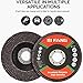 SI FANG 320 Grit Flap Discs 4 1/2 Inch Aluminum Oxide 10 Pack Angle Grinder Attachment Sanding Disc Blending Grinding Finishing