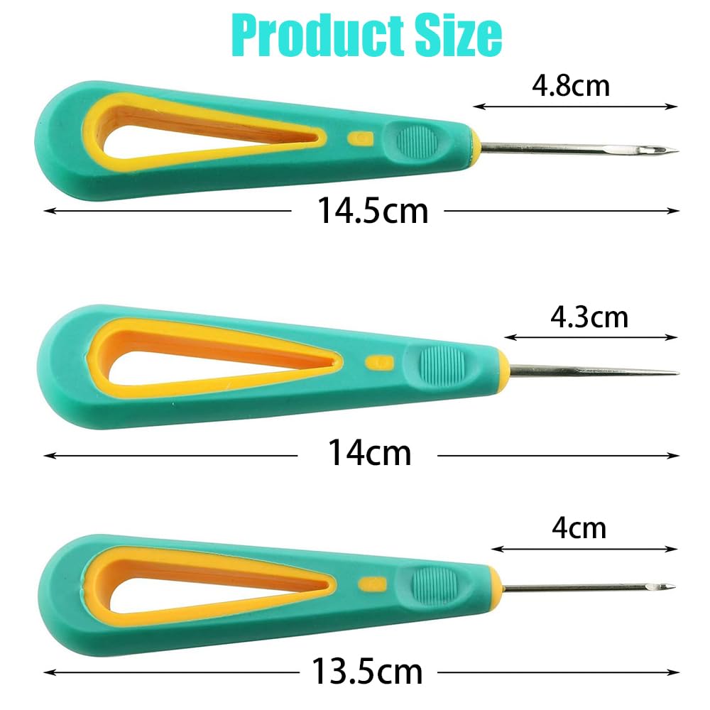 Obtheleg Awl Hook and Round Hole Punch Needle Candle Making Tools (3 Pcs)