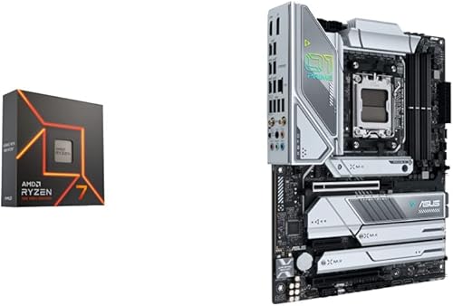 Vista 6 de AMD Ryzen 7 7700X 8 núcleos, 16 hilos desbloqueado procesador de escritorio ASUS ROG Strix B650-A Gaming WiFi 6E AM5 (LGA1718) Ryzen 7000 Gaming AMD