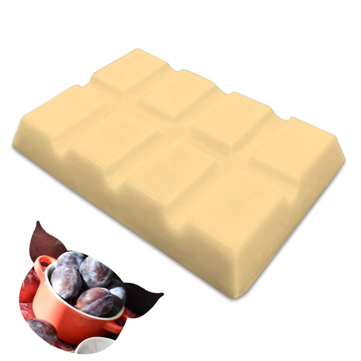 Petite barre de cire à fondre – Snap Tart – Cire de soja végétalienne durable et hautement parfumée faite à la main (braises dorées et prune