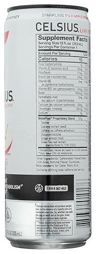 Miniatura 4 de CELSIUS Fitness - Bebida energética, pera manzana Fuji, 12 onzas líquidas (paquete de 24)