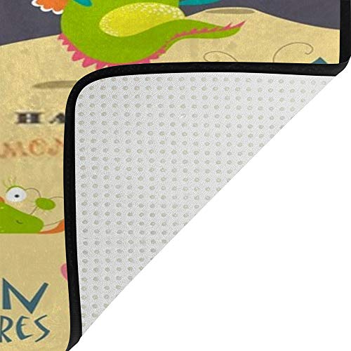 Tapis alien espace en tissu polyester facile à nettoyer - 5