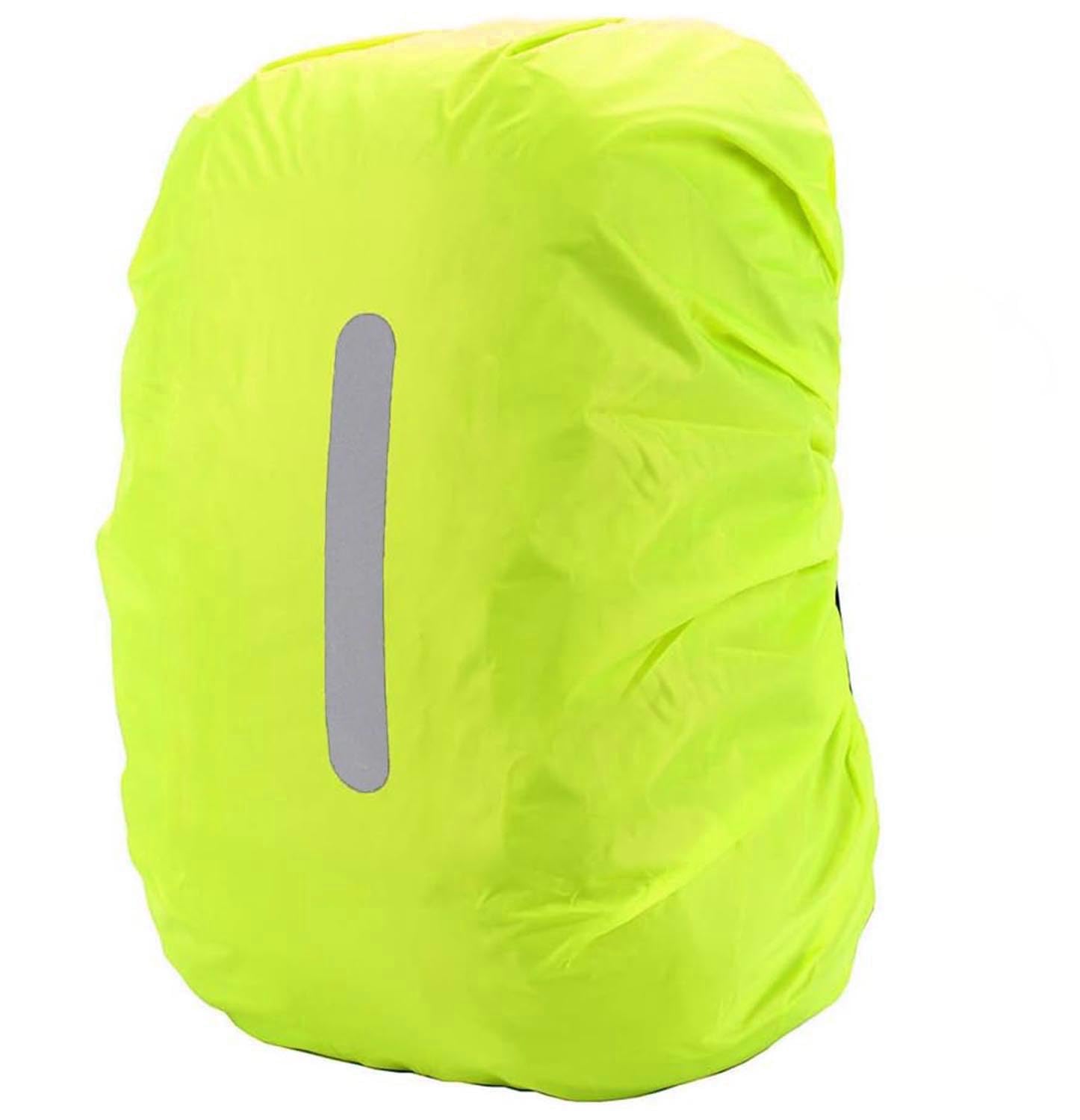 PINEPAN Regenschutz für Rucksäcke mit reflektierenden Streifen, 15L-100L, wasserdichter Rucksack-Regenschutz, Schultasche für Wandern, Camping, Reisen, Radfahren