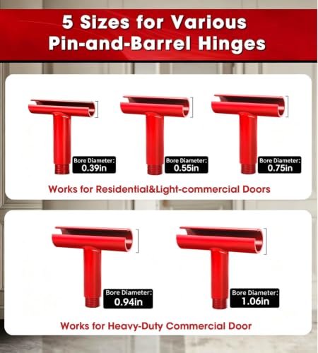 HolaYou 5-in-1 Door Hinge Adjustment Tool for Residential,Commercial Door - image 3