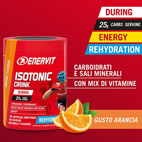 Enervit, Isotonic Drink Arancia, Bevanda Reidratante, per Sforzi Prolungati, Riduce la Stanchezza, con Vitamina D, Tiacina e Niamina, Senza Aromi Artificiali, Barattolo da 420 Grammi - Image 3