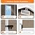 UDPATIO Outdoor Resin Storage Shed 8 x 10 FT, Plastic Storage Shed with Floor Large Outdoors Garden Tool Storage Shed Outside Clearance Shed with Lockable Door for Bike, Backyard, Patio, Brown