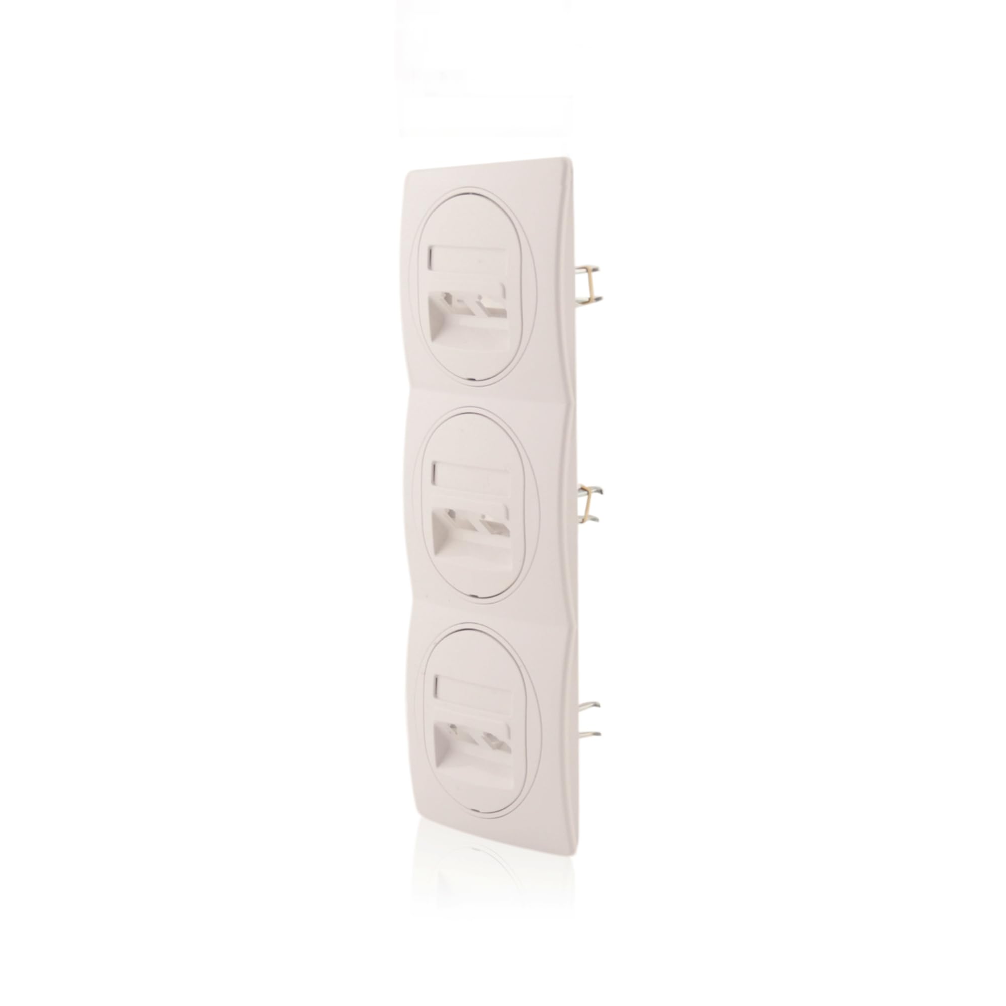 Nobilis - Set di 3 prese dati, 2 prese RJ45, Cat 6 FTP, Ø 60 mm e 3 cornici verticali, 80 x 222 mm