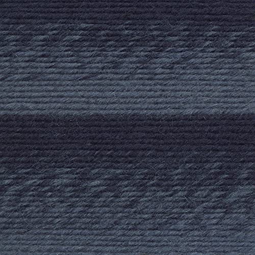 Image of (1 Skein) Lion Brand Yarn Scarfie Bulky Yarn, Denim /Navy, 936 Foot (Pack of 2)