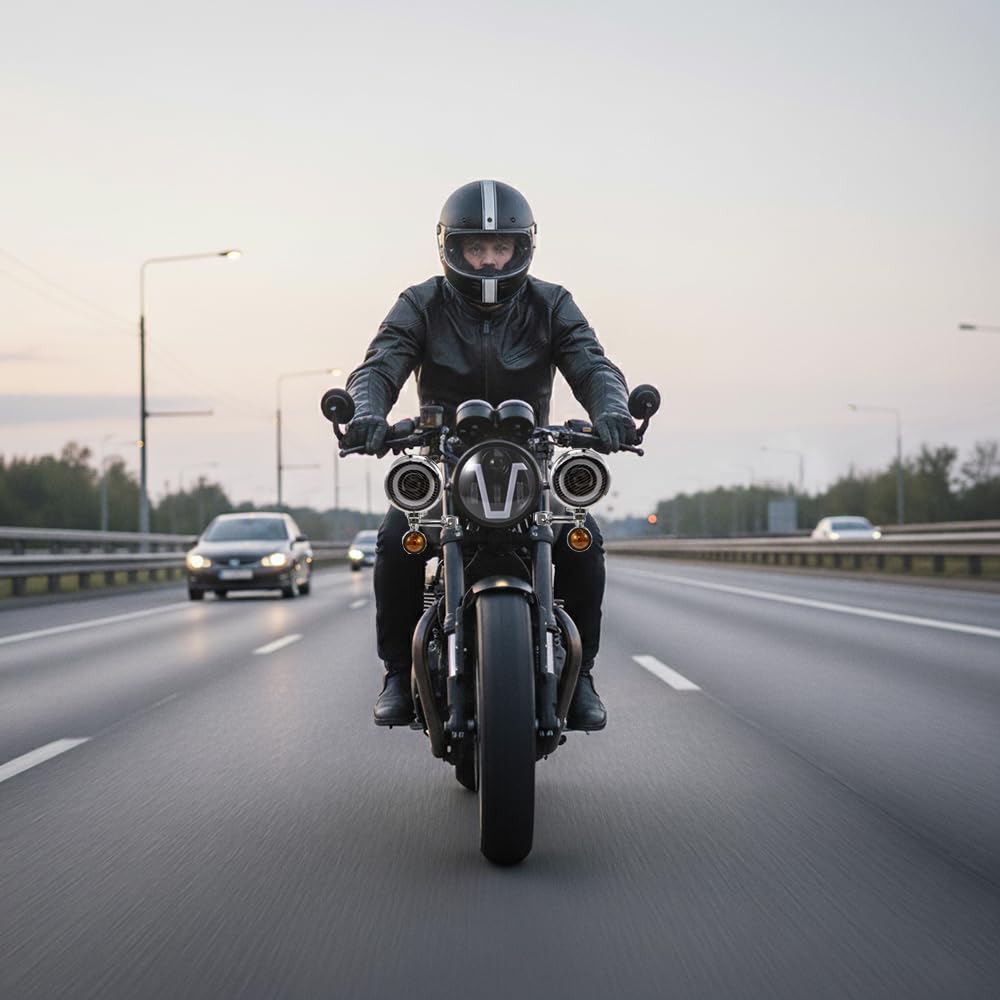 Motocyklowe reflektory przeciwmgielne LED Dodatkowe reflektory motocyklowe z uchwytem IP68 Wodoodporne białe światło dla Touring Road King Choppers Cruiser Custom