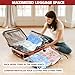 Vacuum Bags for Travel with Rechargeable Pump, 12 Combo (4L/4M/4S) Compression Packing Seal Bags for Luggage Suitcase, Space Saver for Clothing and Clothes Storage Travel