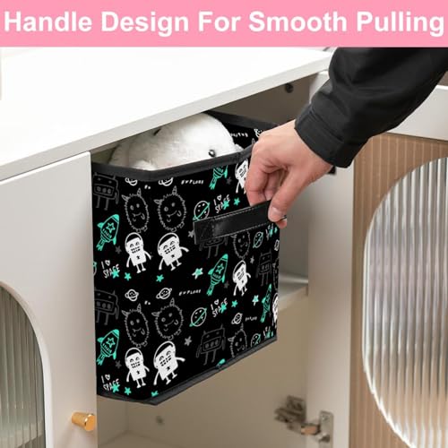 Boîte de rangement avec poignées solides pour linge et jouets - 7