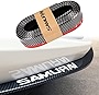 jeseny Auto Front Bumper Lip Splitter Carbon Universal Fit Compatible with Cars Trucks SUV | Front Lip Spoiler Exterior Soft Rubber Skirt Protector Strip Air Dam | Customizable Car Decoration Black