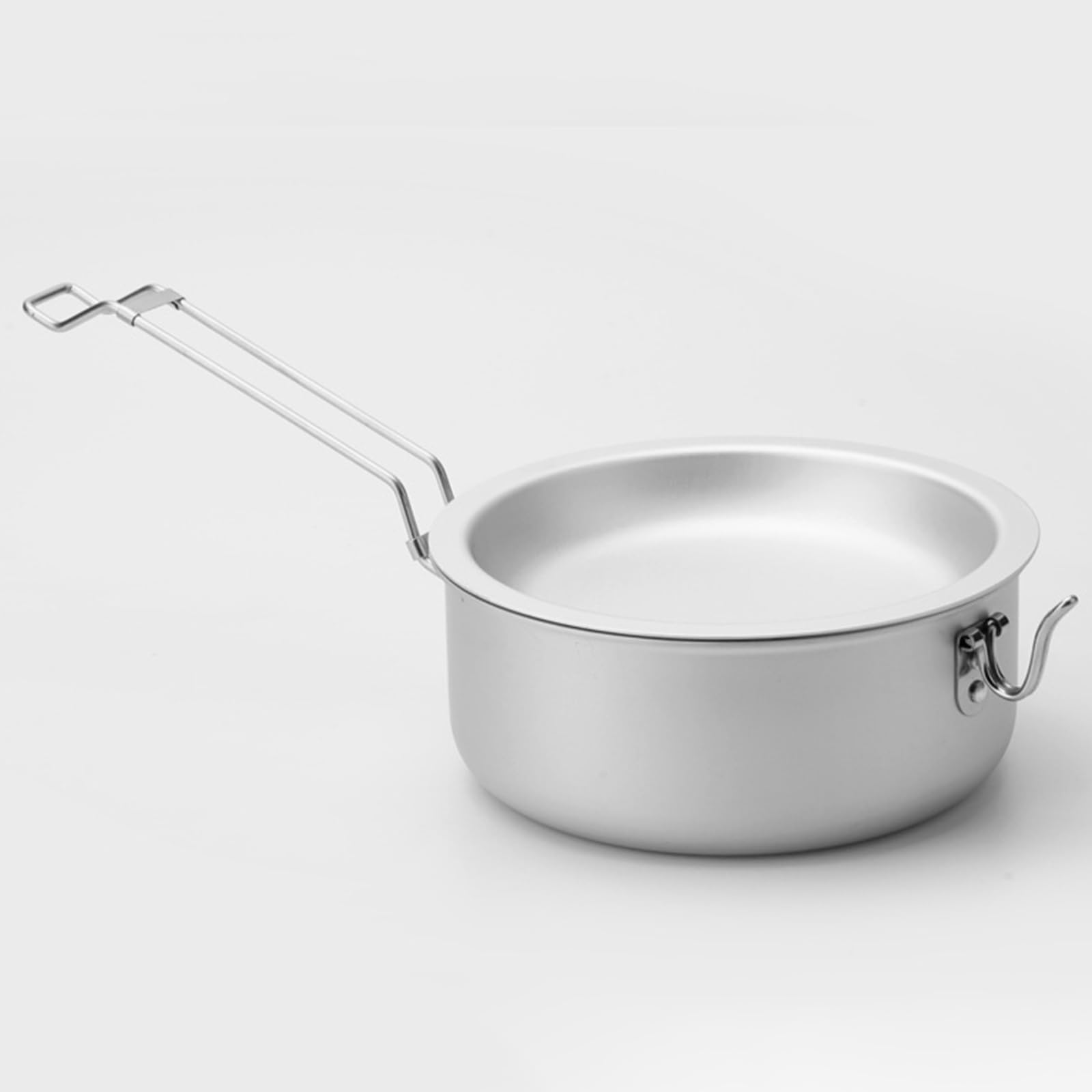 Ollas de cocina de camping con mango plegable, ollas de cocina al aire libre, utensilios de cocina para camping, utensilios de cocina fáciles de limpiar, vajilla con mango plegable