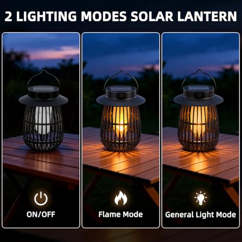 Image of Gen2 Solar Flame Lanterns Halloween Solar Lights for Outdoor Decorations