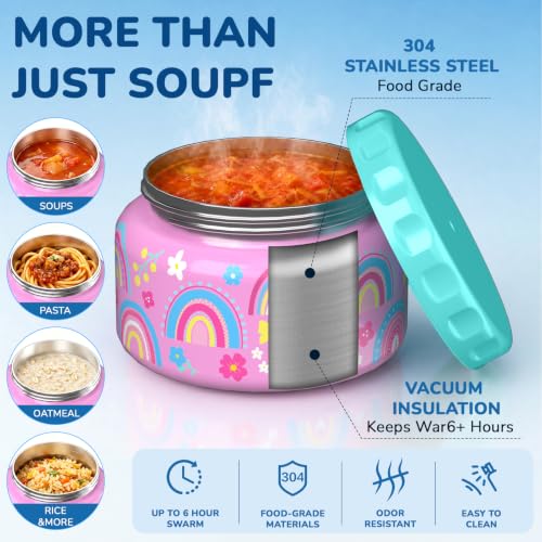 Image of Bento Lunch Box for Kids-3 Compartment Leak Proof Insulated Lunch Container