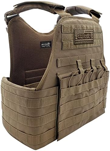 AYIN MOLLE Breathable Outdoor Vest with Hook and Loop attachment points (Coyote)