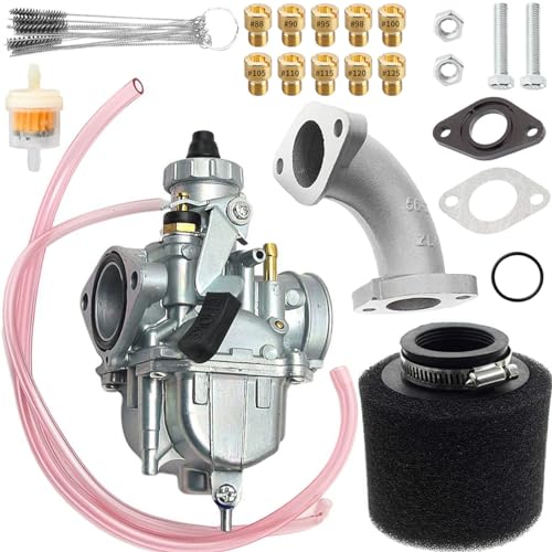 Carburateur VM22 26 mm avec filtre à air et collecteur pour pit bike 125 cc