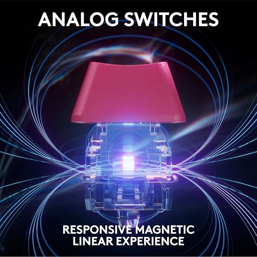 Image of Logitech G PRO X TKL Rapid (Tenkeyless) Wired Gaming Keyboard: Magnetic Analog Switches with Rapid Trigger, Lightsync RGB, Detachable USB-C Cable, Volume Roller & Media Buttons - Magenta