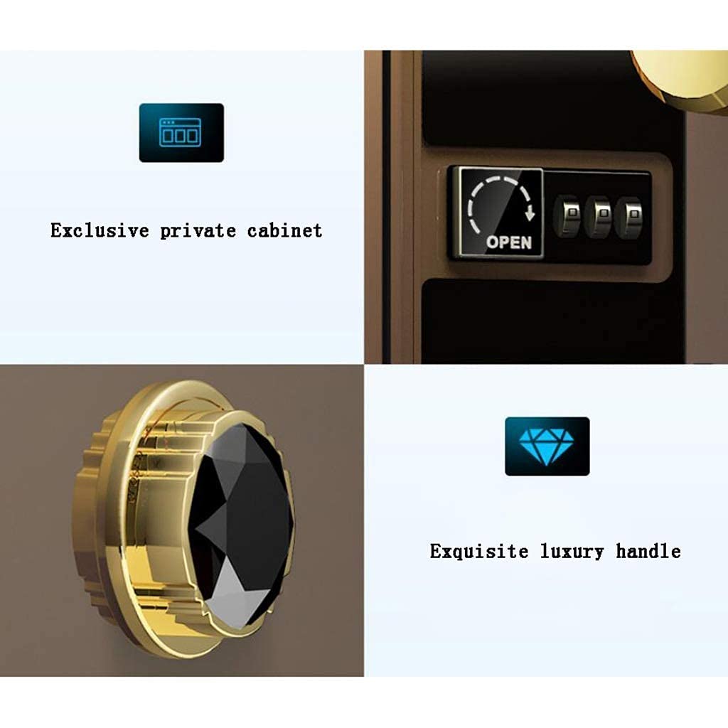 Cassaforte di sicurezza, cassaforte in acciaio, cassaforte elettronica con password, 40 cm, Stil2-25 cm