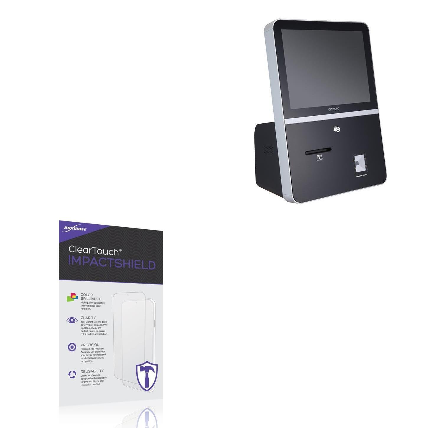 BoxWave Screen Protector Compatible With Sam4s SK-161 (15 in) - ClearTouch ImpactShield (2-Pack), Impenetrable Screen Protector Flexible Film