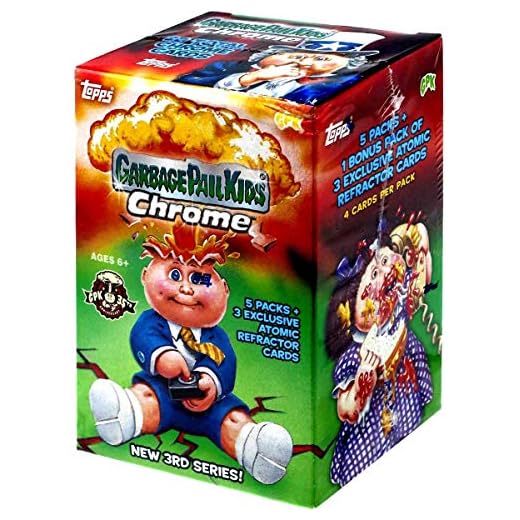 Topps 2020 Garbage Pail Kids Chrome Blaster Box- 5 Packs + 1 Bonus Pack