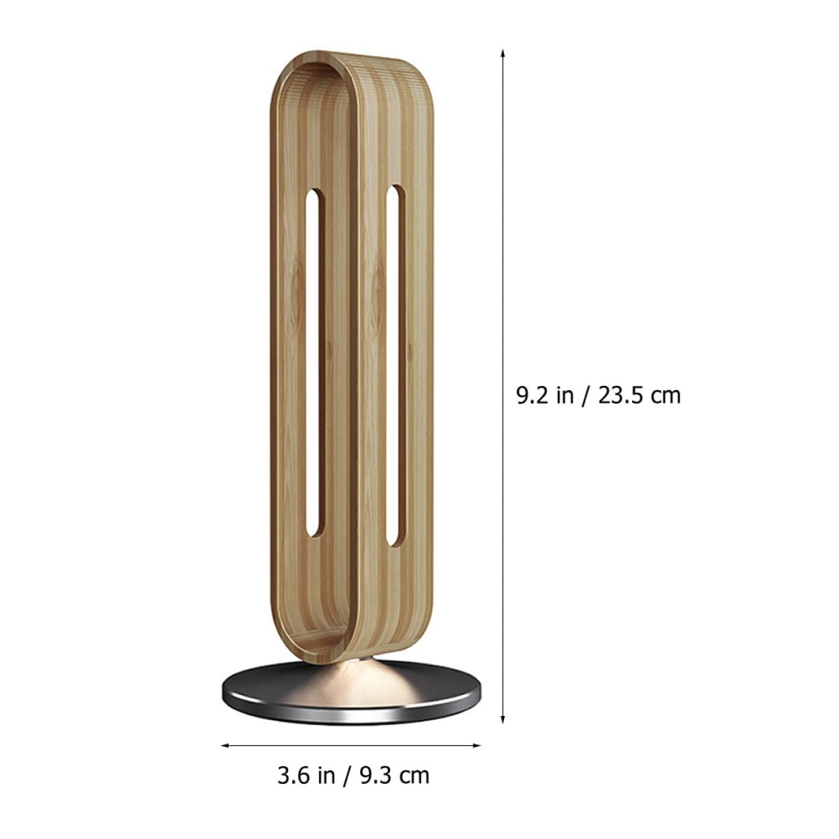 Veemoon Supporto per Cuffie da Tavolo in Bambù, Reggicuffie Stabile | Lega di Alluminio e Silicone, Regge Fino a 3kg, Finitura Semplice Tocco Artistico
