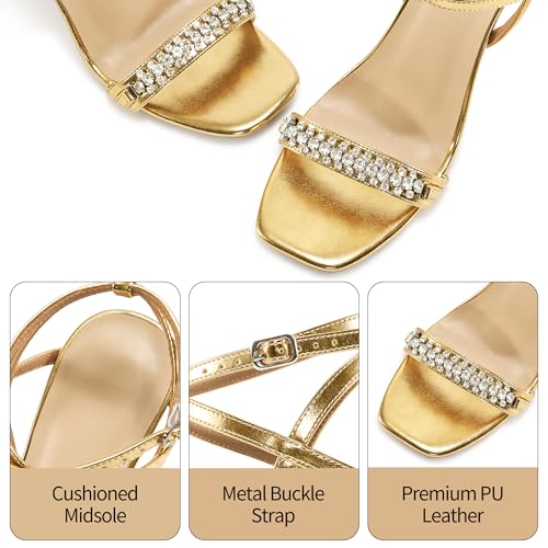 Strappy Heels for Women Dressy: Comfortable Ladies Stiletto Sandals for Prom Party - 2025 Bridal Wedding Heels3