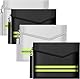 ImnBest 4 Stück Feuerfeste Tasche,Feuerfeste Geldtasche (20 x 14 cm) Feuerfeste Tasche für Dokument Passport Bankkarte Wertsachen,Geldtasche feuerfest wasserdicht,Feuerfeste Brieftasche.