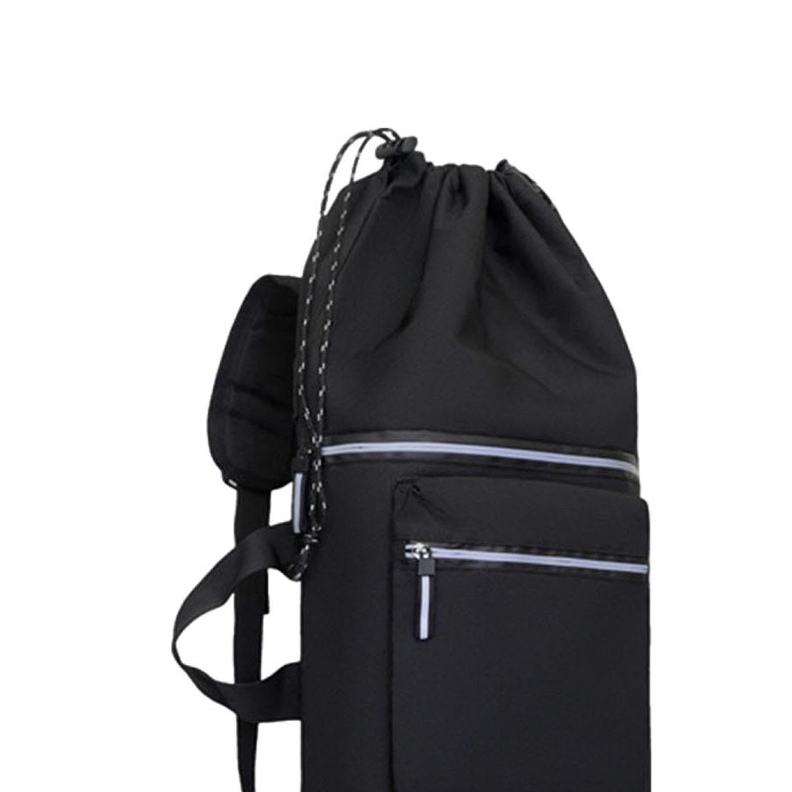 B Baosity Sac à Dos Skateboard Grande Capacité avec Fermeture à Cordon Bandoulière Réglable en Tissu Oxford Imperméable Rangement Polyvalent pour Les Activités