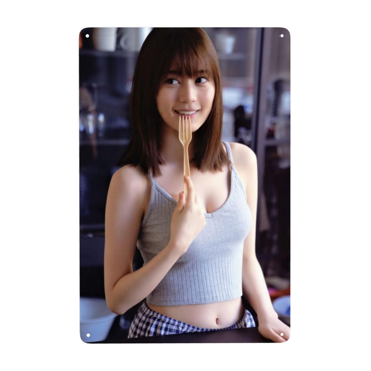 Amazon.co.jp: 生田絵梨花 ブリキの絵 ブリキ看板 金属ポスター 装飾鉄