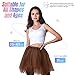 Simplicity Womens Classic Elastic, 3 Layered Tulle Tutu Skirt, Coffee One size fits all