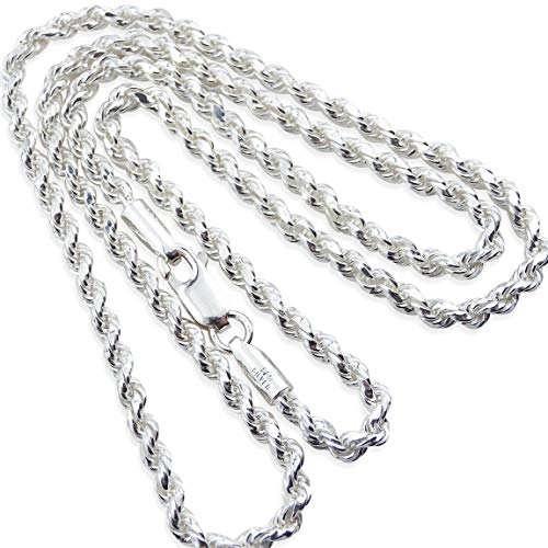 [Aloha lokahi] ハワイアンジュエリー シルバー素材 シルバー925 ネックレスチェーン フレンチロープチェーン 幅2.6mm シルバー 45cm - Aloha lokahi - 商品画像