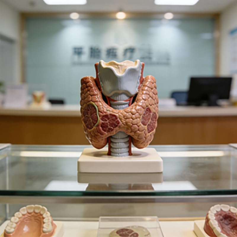 Thyroid Gland Anatomy Model, 8.9x6.2x7.5 Inches Human Body Figure Model for Anatomy Study, Anatomical Models and Physiology Study Tools