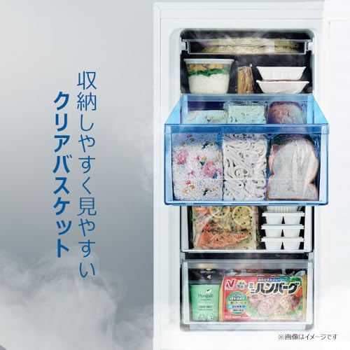 undefined ハイアール(Haier) 冷凍庫 102L 前開き式冷凍庫 JF-HSU10A(W) 幅50cm×奥行55cm×高さ98.6cm 直冷式 霜取り手動 の商品画像 10