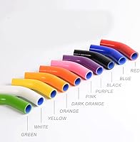 Vista 3 de PIT66 Kit de manguera de radiador de silicona, compatible con Impreza WRX GDA/GGA STi GDB/GGB EJ20 2002-2007 rojo con abrazaderas