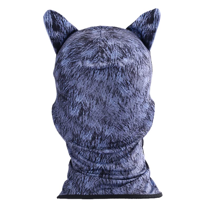 Image of Cat Balaclava,Dog Balaclava,Halloween Hat,Cute Full Face Hood Mask Animal Ski Mask for Hiking Riding Sports Outdoor