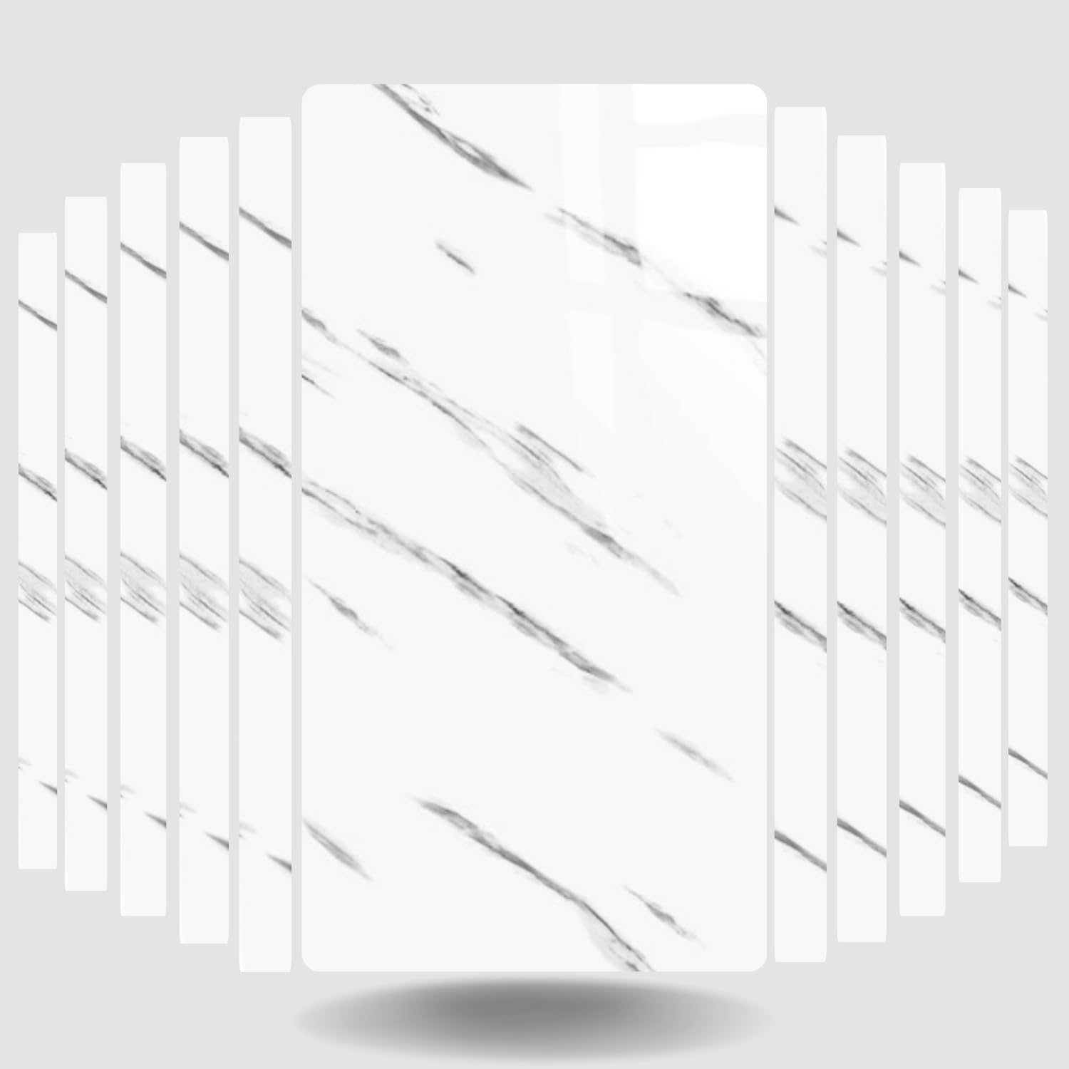 RedChimes Self Adhesive Tile Pattern PE Foam Wall Stickers Real Marble Tile Designed Wall Panel 30 x 60 cm, Count of (10, Carrara Grey) (B0CXHRM7P5) Amazon Price History, Amazon Price Tracker
