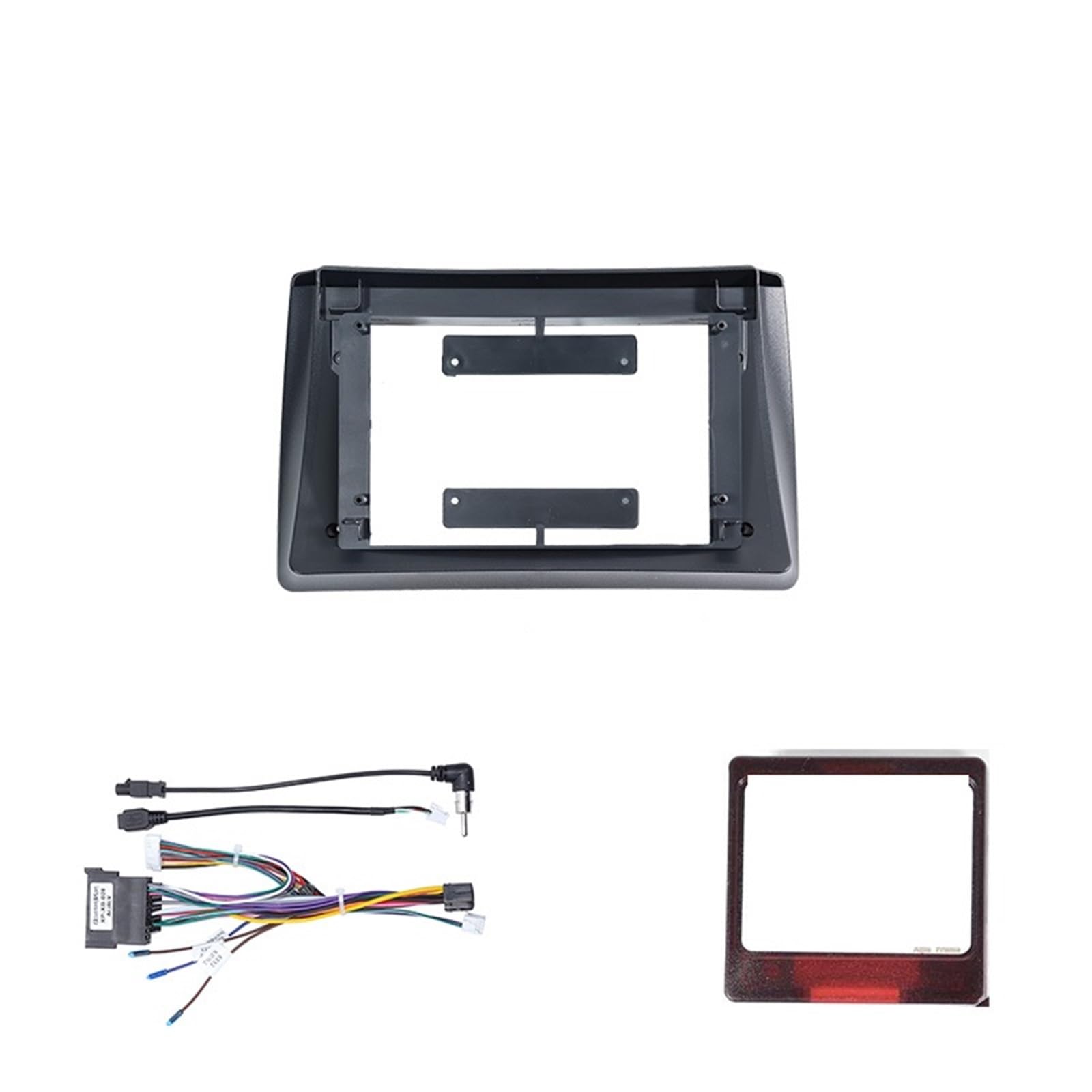 JKELPV Car Radio Frame Kit Fit For RENAULT TRAFIC For OPEL VIVARO 2006-2015 9/10.1 Inch Adapter Radio Dash Panel Kit Car Frame Fascia Radio adapter(Frame C 10in Set)