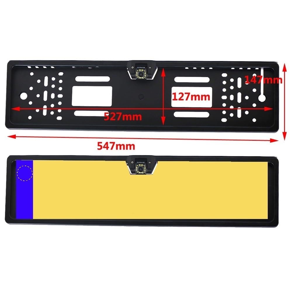 Telecamera posteriore Kit Sensori Parcheggio Per Auto Telecamera Posteriore Wireless Per Targa Telecamera Retromarcia 1080P Retromarcia