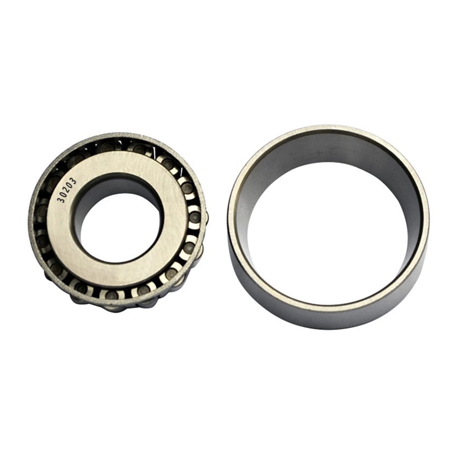 KNIUWMBMH 1pc 30203 Bearing 17x40x13.25MM 30203-A 30203J2 7203E Cone + Cup Single Row Tapered Roller Bearings